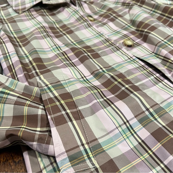 NWOT Vintage Gap Classic Plaid Trench Rain and Wind Coat Size Small - Picture 7 of 16